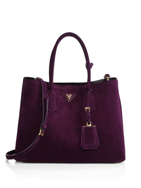 prada suede handbag|Prada suede purse.